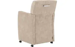 Goossens eetkamerstoel alex beige microvezel - 8190695-02