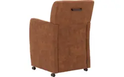 Goossens eetkamerstoel alex bruin microvezel - 8190699-02