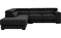 Goossens hoekbank nora grijs stof - 8190707-204-01-gespiegeld