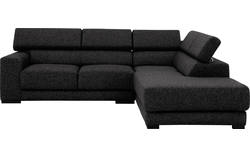 Goossens hoekbank nora grijs stof - 8190707-204-01
