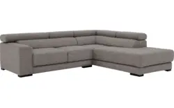 Goossens hoekbank nora grijs stof - 8190707-207-01