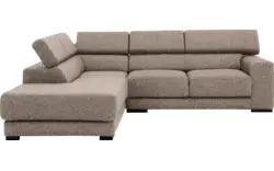 Goossens hoekbank nora beige stof - 8190707-209-01-gespiegeld