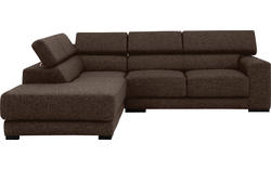Goossens hoekbank nora bruin stof - 8190707-211-01-gespiegeld