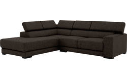 Goossens hoekbank nora bruin stof - 8190707-213-01-gespiegeld