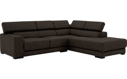 Goossens hoekbank nora bruin stof - 8190707-213-01