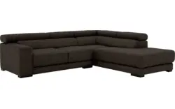 Goossens hoekbank nora bruin stof - 8190707-213-01