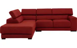 Goossens hoekbank nora rood stof - 8190707-216-01-gespiegeld