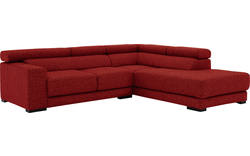 Goossens hoekbank nora rood stof - 8190707-216-01