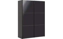 Goossens kledingkast easy storage sdk zwart hoogwaardig meubelplaat - 8190730-08