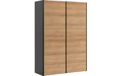 Goossens kledingkast easy storage sdk zwart hoogwaardig meubelplaat - 8190731-08