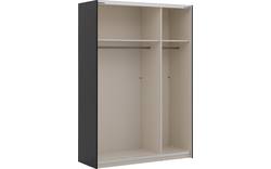 Goossens kledingkast easy storage sdk zwart hoogwaardig meubelplaat - 8190743-07