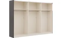 Goossens kledingkast easy storage sdk zwart hoogwaardig meubelplaat - 8190765-01