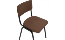 Goossens eetkamerstoel chaplin bruin leer - 8190780-02