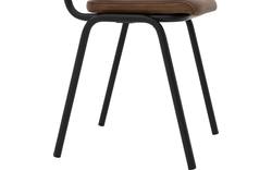 Goossens eetkamerstoel chaplin bruin leer - 8190780-02