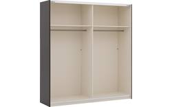 Goossens kledingkast easy storage sdk zwart hoogwaardig meubelplaat - 8190798-07