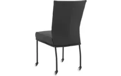 Goossens eetkamerstoel funk zwart leer - 8191001-02