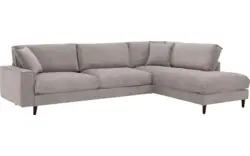 Goossens hoekbank jonas beige stof - 8191185-1459-01