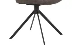 Goossens eetkamerstoel hera bruin stof - 8193204-01