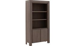Goossens boekenkast clear donker bruin eiken - 8194069-01