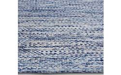 Goossens basic vloerkleed tealo blauw katoen - 8194388-01
