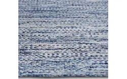 Goossens basic vloerkleed tealo blauw katoen - 8194388-01