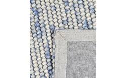 Goossens eco vloerkleed mene blauw wol - 8194398-01