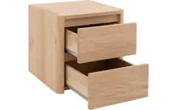 Goossens nachtkastje bibi onbewerkt eiken - 8195255-02