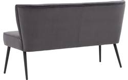 Goossens eetkamerbank rob grijs stof - 8195352-02