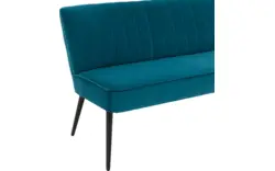 Goossens eetkamerbank rob blauw stof - 8195354-02