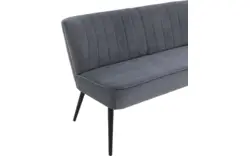 Goossens eetkamerbank rob blauw stof - 8195355-02