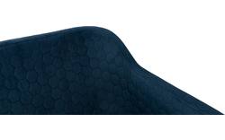 Goossens eetkamerstoel peda blauw stof - 8195972-02