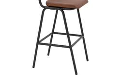 Goossens barstoel chaplin bruin leer - 8195997-02