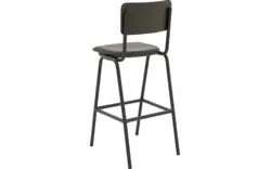 Goossens barstoel chaplin groen leer - 8195998-02
