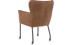 Goossens excellent eetkamerstoel leogang bruin leer - 8196134-02