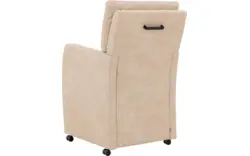 Goossens eetkamerstoel leen beige micro leer - 8196143-02
