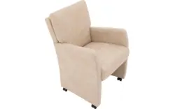 Goossens eetkamerstoel leen beige micro leer - 8196143-02