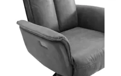 Goossens relaxstoel odyssey grijs micro leer - 8196279-09