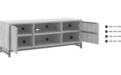 Goossens tv meubel max grijs eiken - 8196343-01