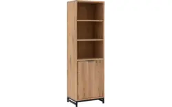 Goossens boekenkast max grijs eiken - 8196805-01