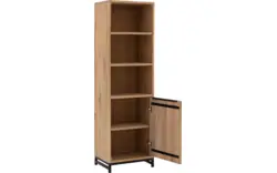 Goossens boekenkast max grijs eiken - 8196805-01