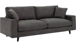 Goossens zitbank jonas grijs micro leer - 8200035-01