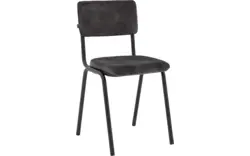 Goossens eetkamerstoel chaplin grijs stof - 8200075-02