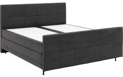Goossens boxspring compleet forma contra compleet grijs micro leer - 8200350-2