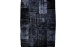 Goossens eco vloerkleed lancet zwart wol - 8201348-04