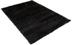 Goossens basic vloerkleed liseen zwart polyester - 8201372-01
