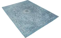 Goossens basic vloerkleed canto blauw katoen - 8201551-01