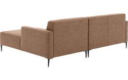 Goossens loungebank key west bruin micro leer - 8201624-395-01
