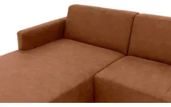 Goossens loungebank key west bruin micro leer - 8201624-399-gespiegeld-01