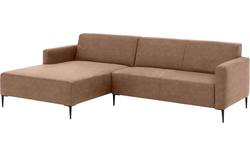 Goossens loungebank key west bruin micro leer - 8201999-395-gespiegeld-01