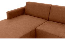 Goossens loungebank key west bruin micro leer - 8201999-399-gespiegeld-01